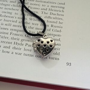 Heart-Shaped Silver Locket Necklace